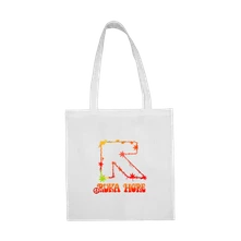 Ruka Hore, Taška Logo Reggae, Unisex, Biela