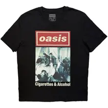 Unisex T-Shirt: Cigarettes & Alcohol Single Cover (Black) (Ex-Tour) thumbnail