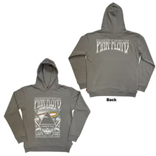 Mikina Unisex Unplugged Pullover Hoodie: Carnegie Hall Poster (Grey) (Back Print)