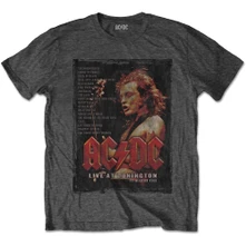 AC/DC, Tričko Donington Set, Unisex, Šedá