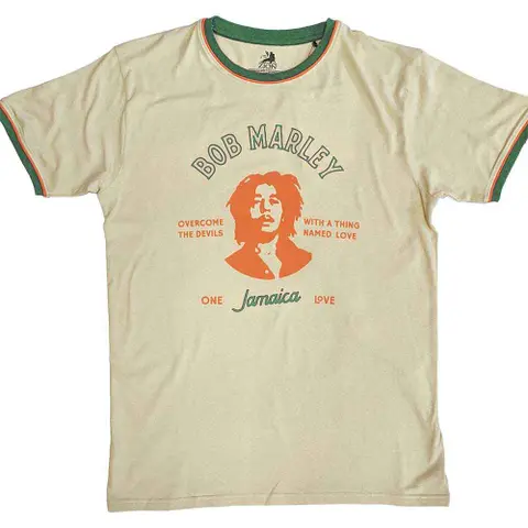 Bob Marley – Tričko Thing Called Love (Natural, Ringer T-Shirt), Unisex, Natural