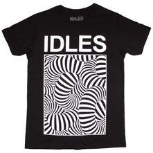 IDLES, Tričko Psych Tubes, Unisex, Čierna