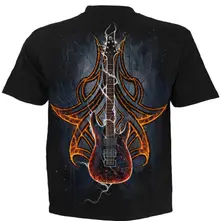 Unisex T-Shirt: Death Rocker (Black) (Back Print) thumbnail