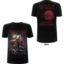 Cradle of Filth, Tričko Existance Is Futile Saturn, Unisex, Čierna