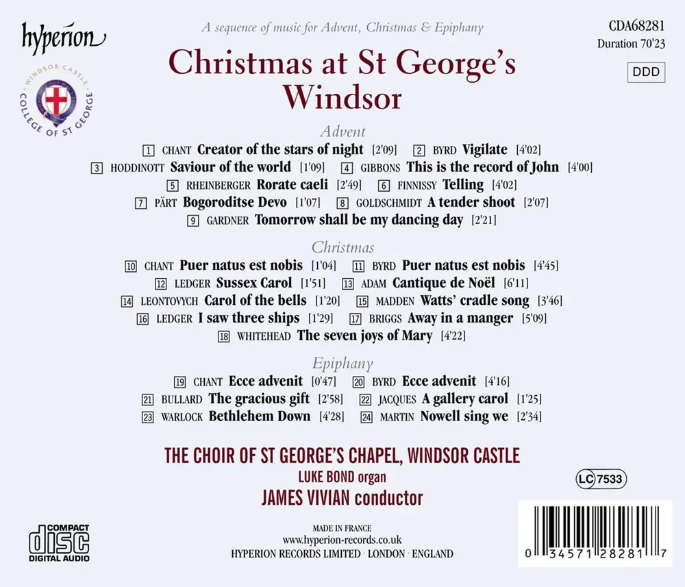 CHRISTMAS AT ST GEORGE'S CHAPEL, WINDSOR