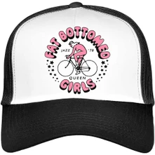 Queen, Šiltovka Fat Bottomed Girls, Unisex, Čierna/biela