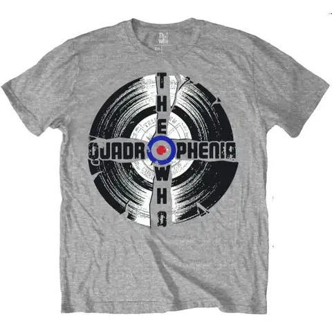 The Who – Tričko Quadrophenia (Šedá), Unisex, Šedá