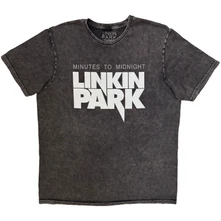 Tričko Unisex Stone Wash T-Shirt: Minutes To Midnight (Charcoal Grey)