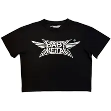 BABYMETAL, Croptop Ladies Crop Top: Pentagram (Black), Žena, Čierna