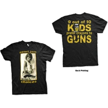 Pearl Jam, Tričko Choices, Unisex, Čierna