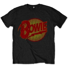 David Bowie, Tričko Vintage Diamond Dogs Logo, Dieťa, Čierna