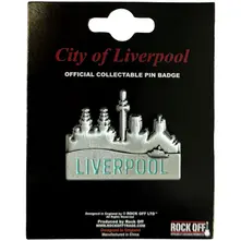 Pin Badge: City Of Liverpool Skyline