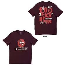 Tričko Unisex T-Shirt: Albums Symbols (Maroon Red) (Back Print)