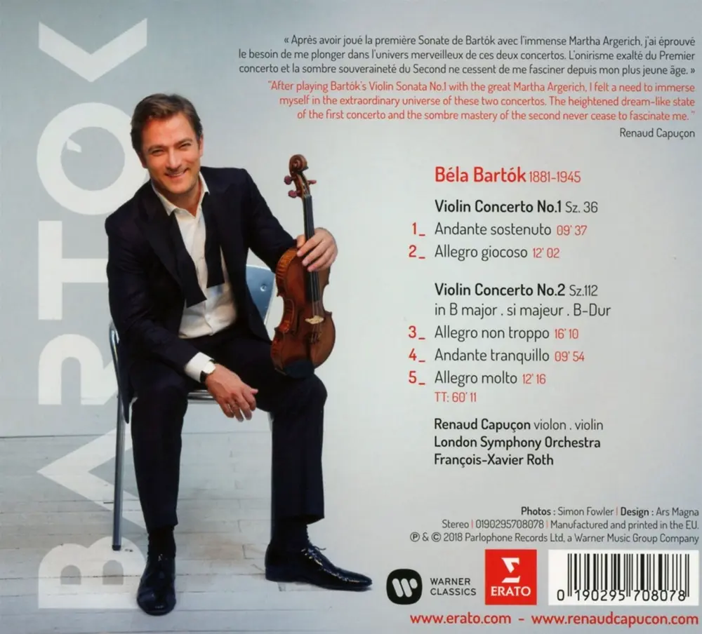 BARTOK: VIOLIN CONCERTOS NOS. 1 & 2