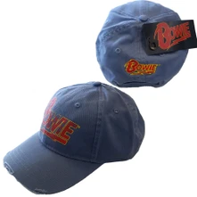 David Bowie, Šiltovka Flash Logo, Unisex, Modrá