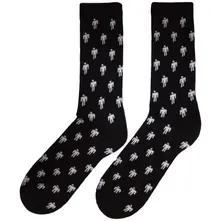 Unisex Terry Socks: Blohsh Pattern (Black) thumbnail