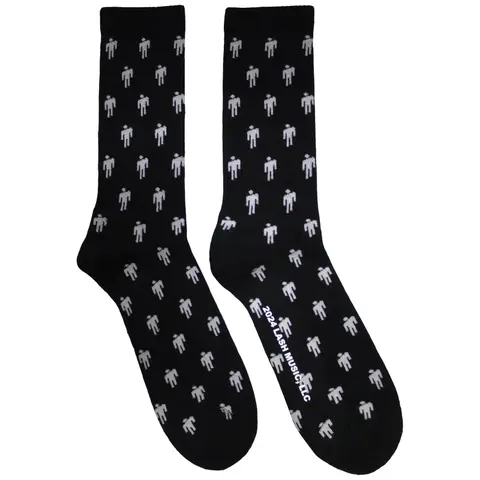 Ladies Socks: Blohsh Pattern (Black) (UK Size 4 - 7)