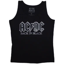 AC/DC, Tielko Back In Black, Žena, Čierna