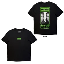 Tričko Unisex T-Shirt: Sao Paulo Half Faces Fan Store (Black) (Back Print & Ex-Tour)