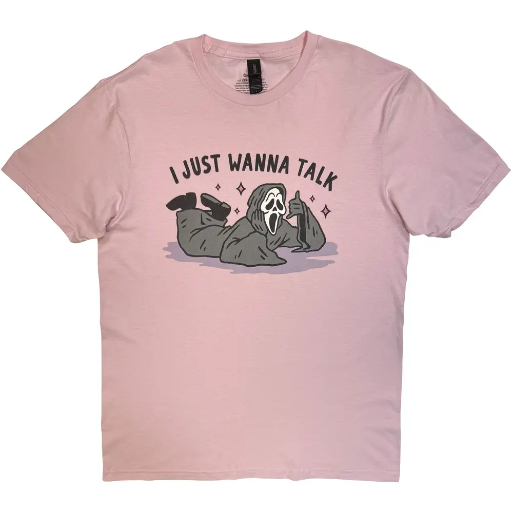 Unisex T-Shirt: I Just Wanna Talk (Pink)