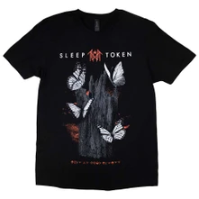 Sleep Token, Tričko Butterflies, Unisex, Čierna