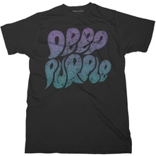 Deep Purple, Tričko Bubble Logo, Unisex, Čierna