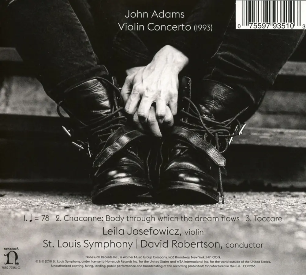 Leila Josefowicz – JOHN ADAMS: VIOLIN CONCERTO (CD)