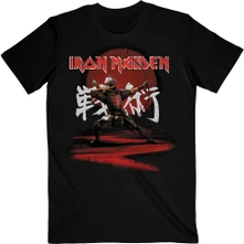 Iron Maiden, Tričko Senjutsu Eddie Archer Kanji, Unisex, Čierna