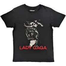 Lady Gaga, Tričko Leather Jacket, Unisex, Čierna
