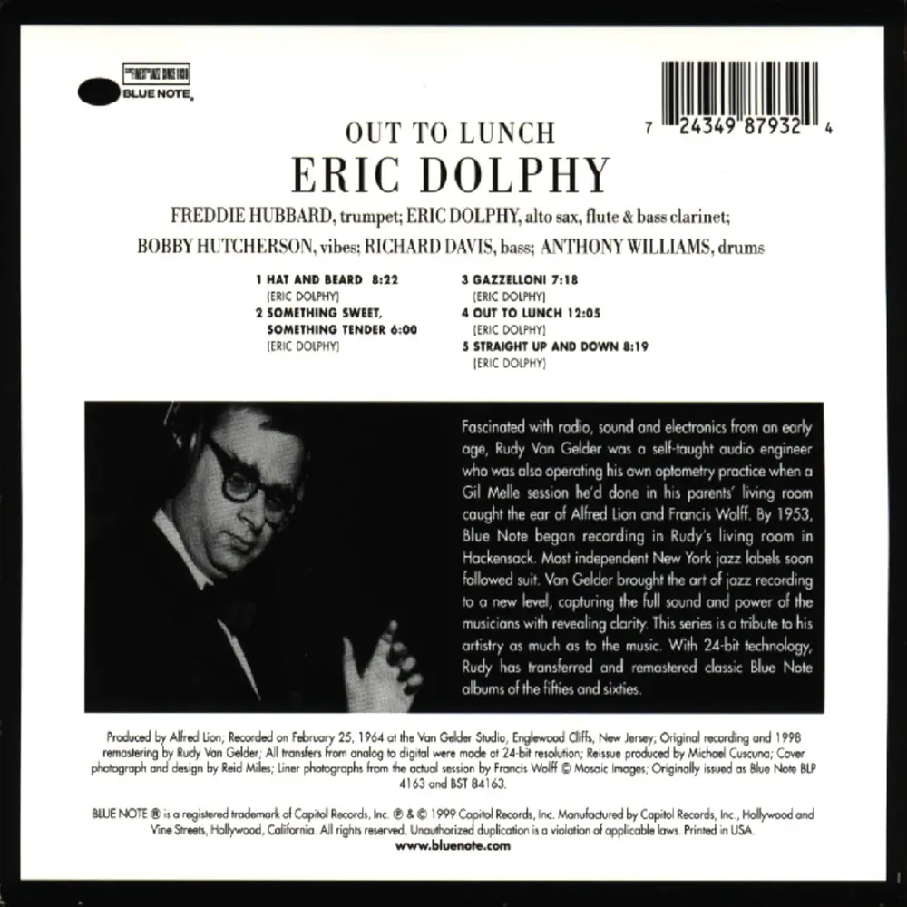 Eric Dolphy – OUT TO LUNCH (CD)