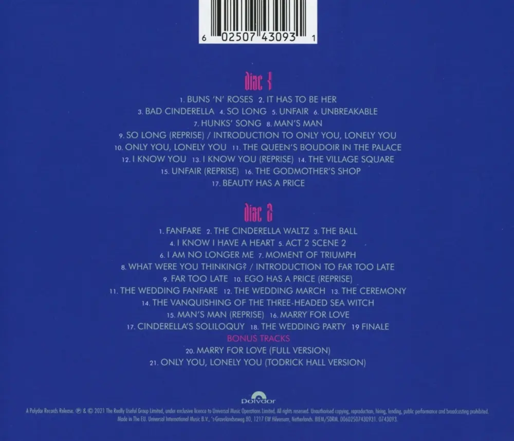 ANDREW LLOYD WEBBER'S „CINDERELLA”
