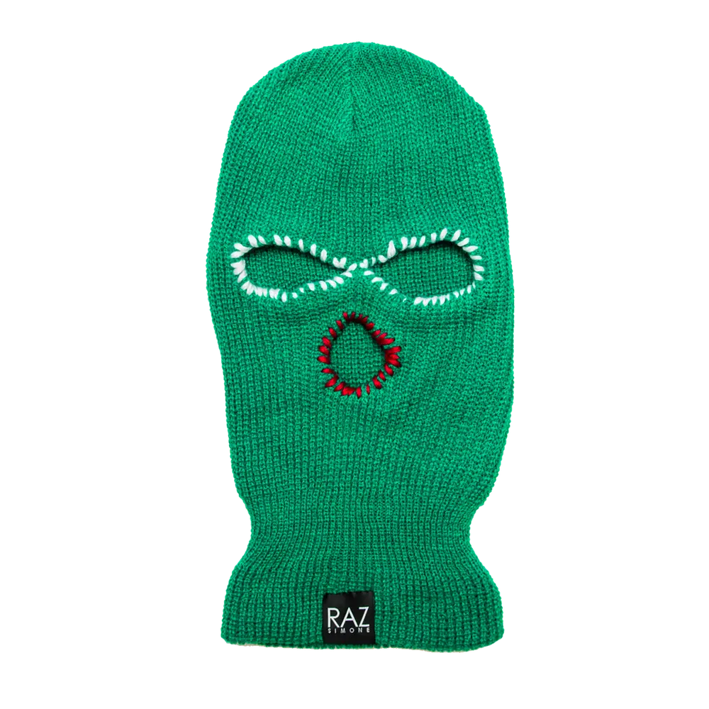 Green Christmas Skimask / Beanie