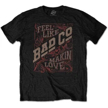 Bad Company, Tričko Feel Like Making Love, Unisex, Čierna