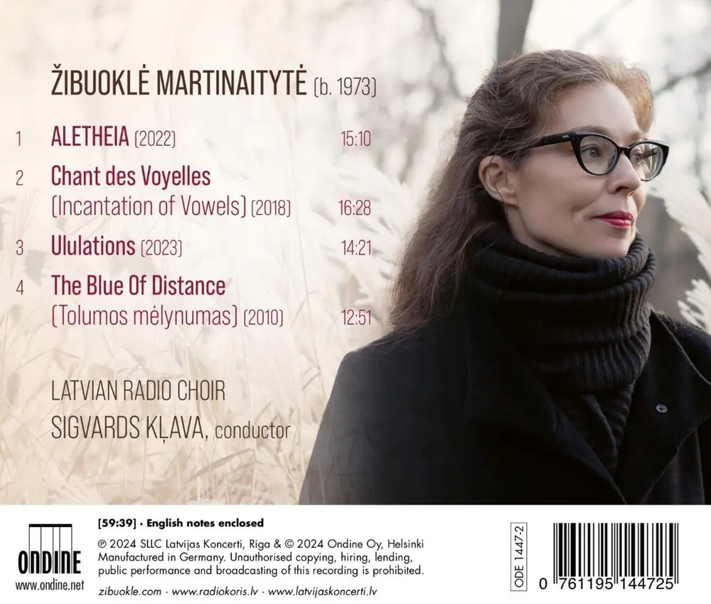 Latvian Radio Choir – MARTINAITYT : MARTINAITYTE: ALETHEIA - CHORAL WORKS (CD)