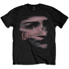 Korn, Tričko Chopped Face, Unisex, Čierna