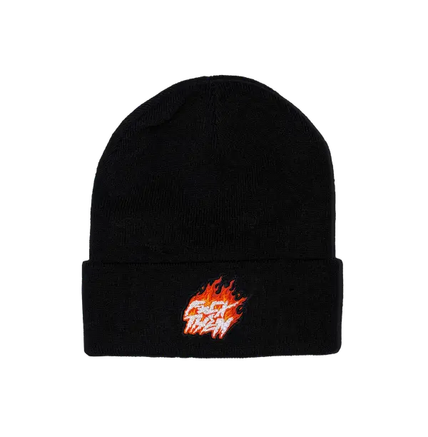 Accesories – Beanie Flame Beanie, Unisex, Black