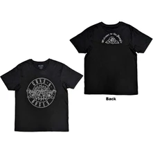 Guns N’ Roses, Tričko Classic Bullet Mono, Unisex, Čierna