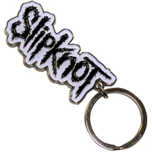 Slipknot, Kľúčenka Black Logo White Border