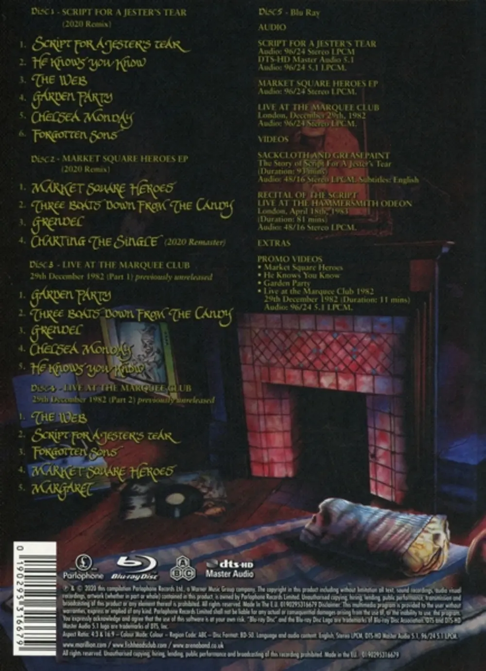 SCRIPT FOR A JESTER'S TEAR (4CD, 1BR)