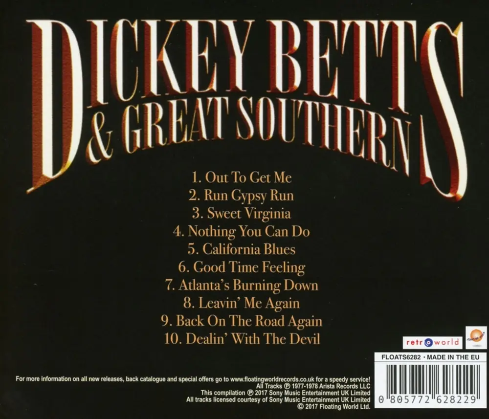 Dickey Betts – SOUTHERN ROCK JAM (CD)