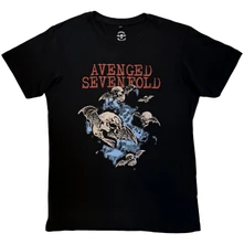 Avenged Sevenfold, Tričko Night Bats, Unisex, Čierna