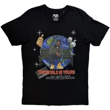 Unisex T-Shirt: The World Is Yours (Black) (Back Print) thumbnail