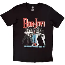 Unisex T-Shirt: Slippery When Wet '87 (Black) (Back Print) thumbnail