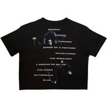 Ladies Crop Top: HMHAS Tracklist (Black) (Back Print) thumbnail