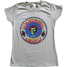 Grateful Dead, Tričko Bertha Circle Vintage Wash, Žena, Šedá