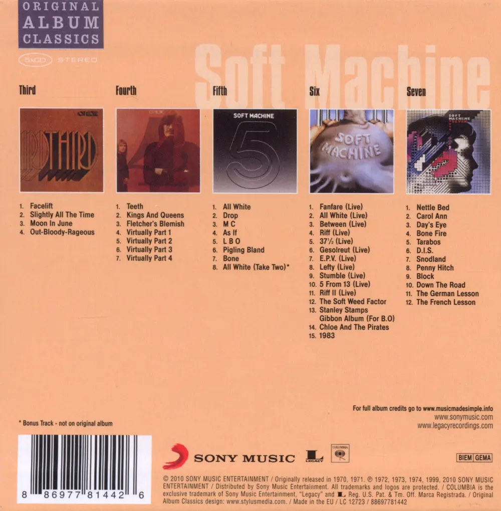 Soft Machine – Original Album Classics (CD)