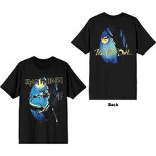 Iron Maiden, Tričko Fear of the Dark Oval Eddie Moon, Unisex, Čierna
