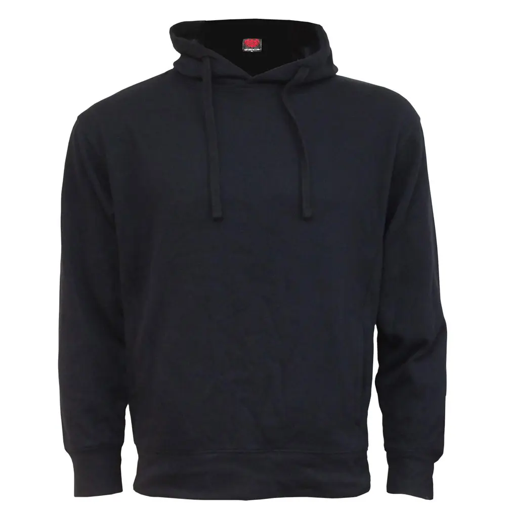 Spiral – Plain (Negra, Side Pocket Pullover Hoodie) (Sudadera)
