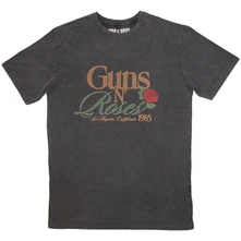 Guns N’ Roses, Tričko California 1985, Unisex, Šedá