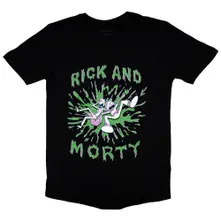 Unisex T-Shirt: Green Splat (Black) thumbnail